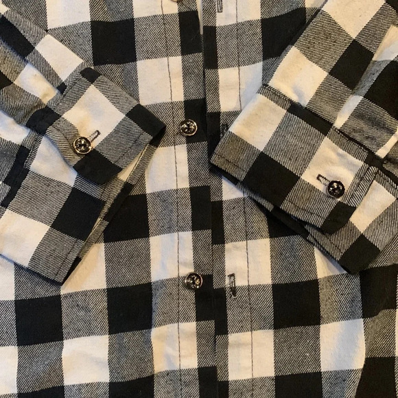 WSGYJ flannel hoodie button up - Picture 5 of 7